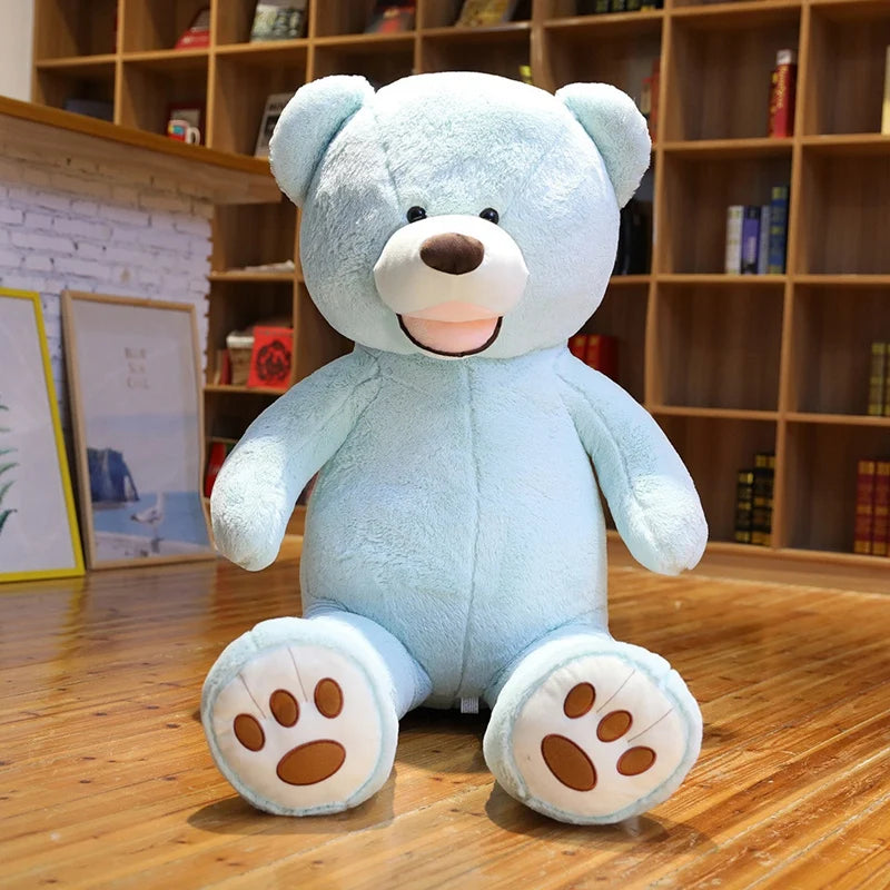 blue Color 100 cm Giant Teddy Bear Plush – Soft Hugging Pillow Toy