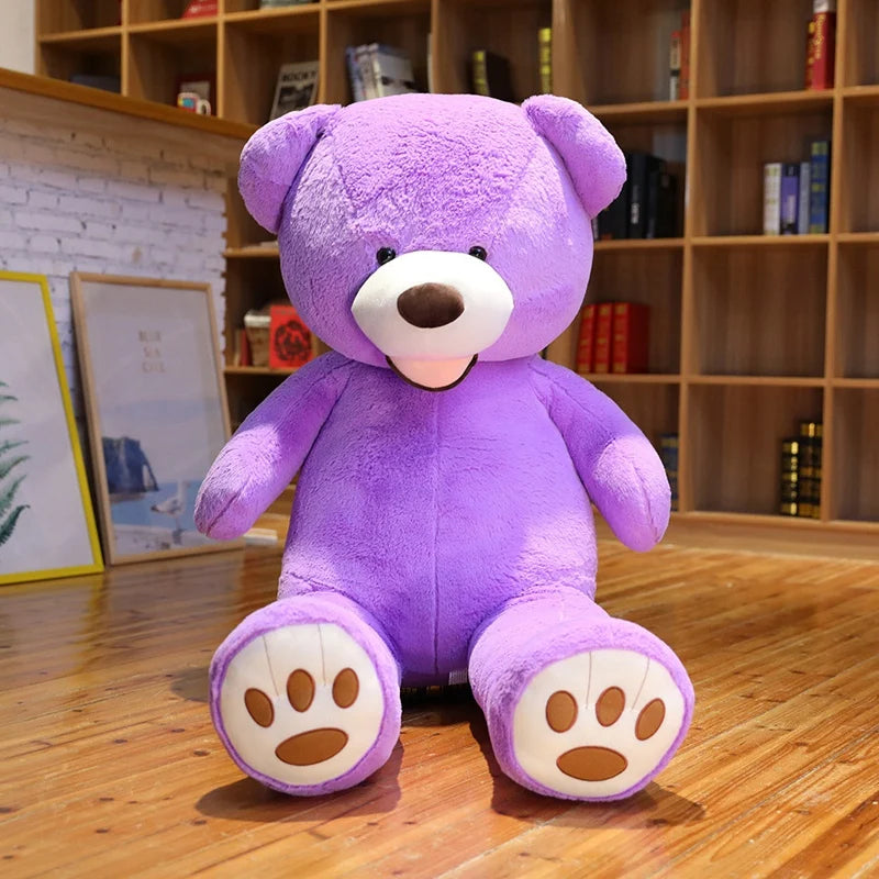 purple Color 100 cm Giant Teddy Bear Plush – Soft Hugging Pillow Toy